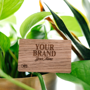 Black Walnut NFC Tap Business Card