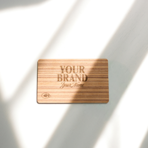 Zebrawood NFC Tap Business Card